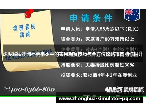深度解读澳洲杯赛事水平的实用观赛技巧与全方位攻略指南助你提升