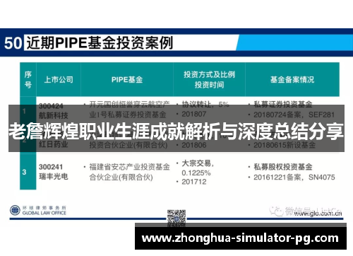 老詹辉煌职业生涯成就解析与深度总结分享